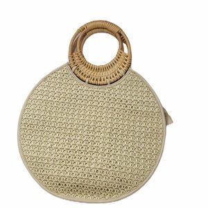 ANTHROPOLOGY MARIANNE WOVEN CIRCLE BAG